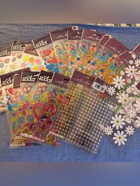 Huge Sticko Bundle 25 Various Shests of Stiko Stickos Scarapbooking Art Project